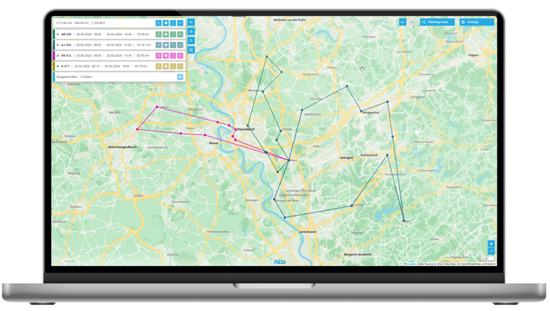 PASS MAPS Road or airline
