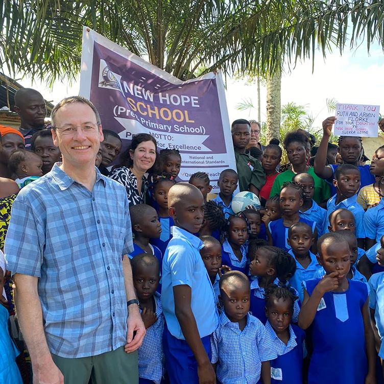 School construction project in Sierra Leone