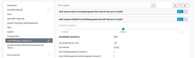 Beteiligungsmanagement PE/VC für Sparkassen: gewinnabhängige Vergütung 