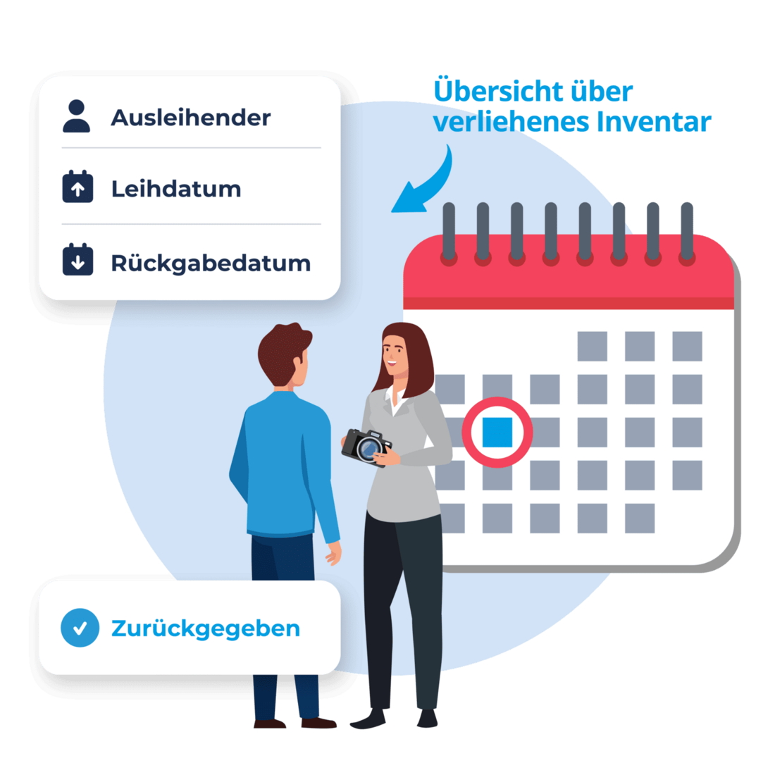 Transparente Verleihverwaltung
