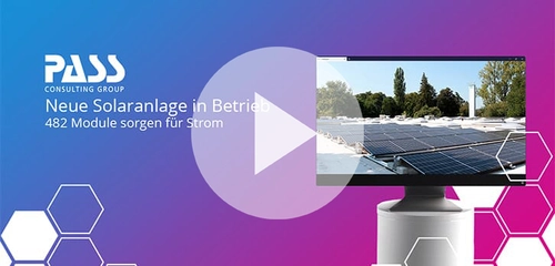 PASS nimmt Solaranlage in Betrieb: 482 Module sorgen für Strom