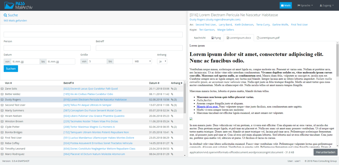 E-Mail Archiving Solution Appendix preview document