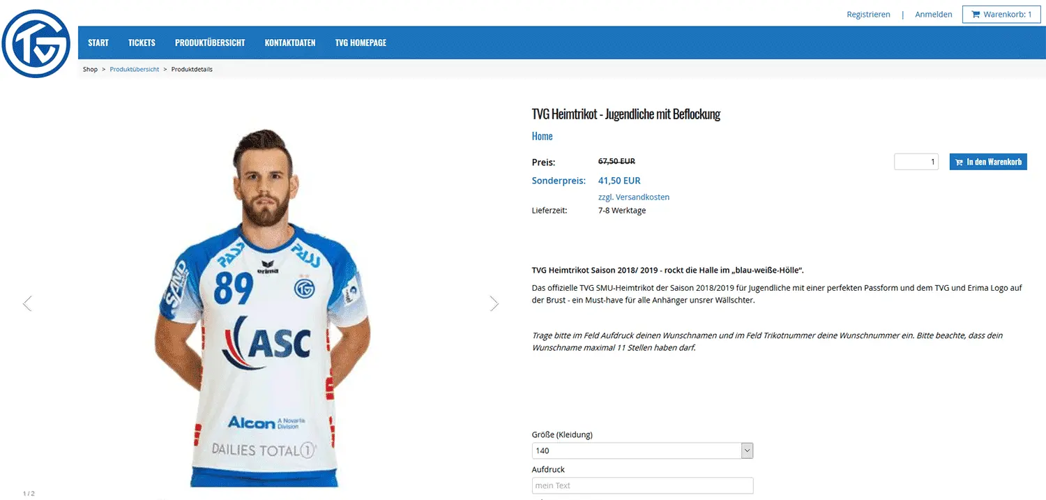 Produktdetailansicht