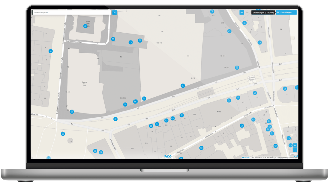 Screenshot PASS MAPS Gebaeude
