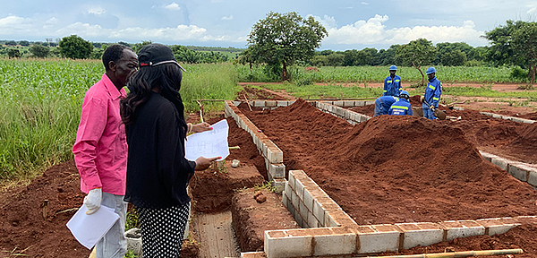 Baubeginn der neuen Primary School in Masumba, Malawi