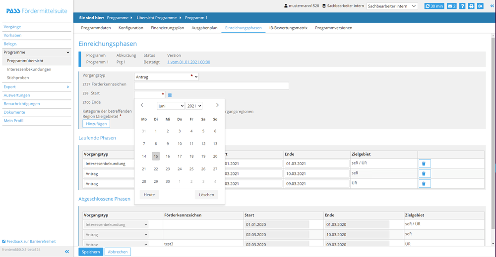  Grants Management Software: Configuration Submission Phases