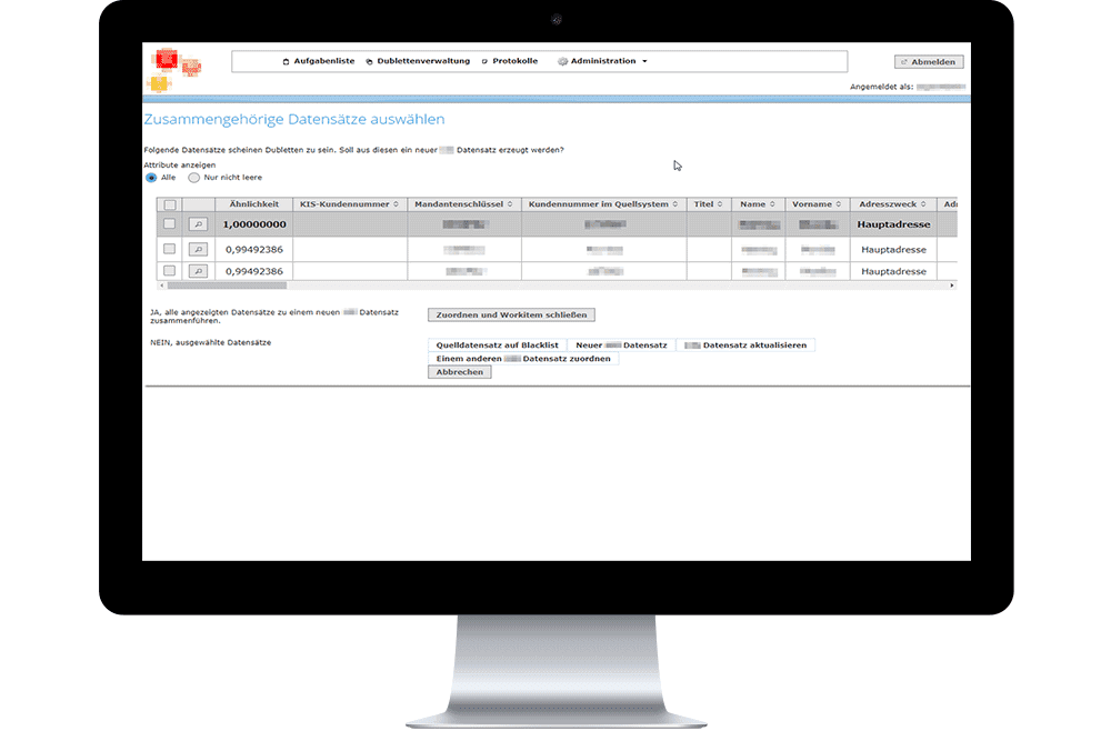 Screenshot Individualsoftware Logistik Handel