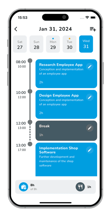 Companion App: Screenshot Daily View