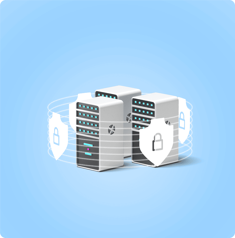 Redundante Serverinfrastruktur mit Zugangsschutz