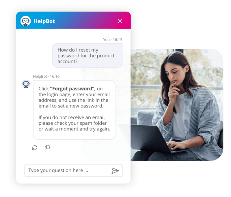 chatbot for online help