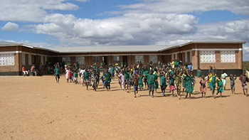 Example of a finished school building