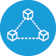 Icon: Blockchain-Technologie