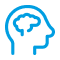 Icon: menschliches Gehirn